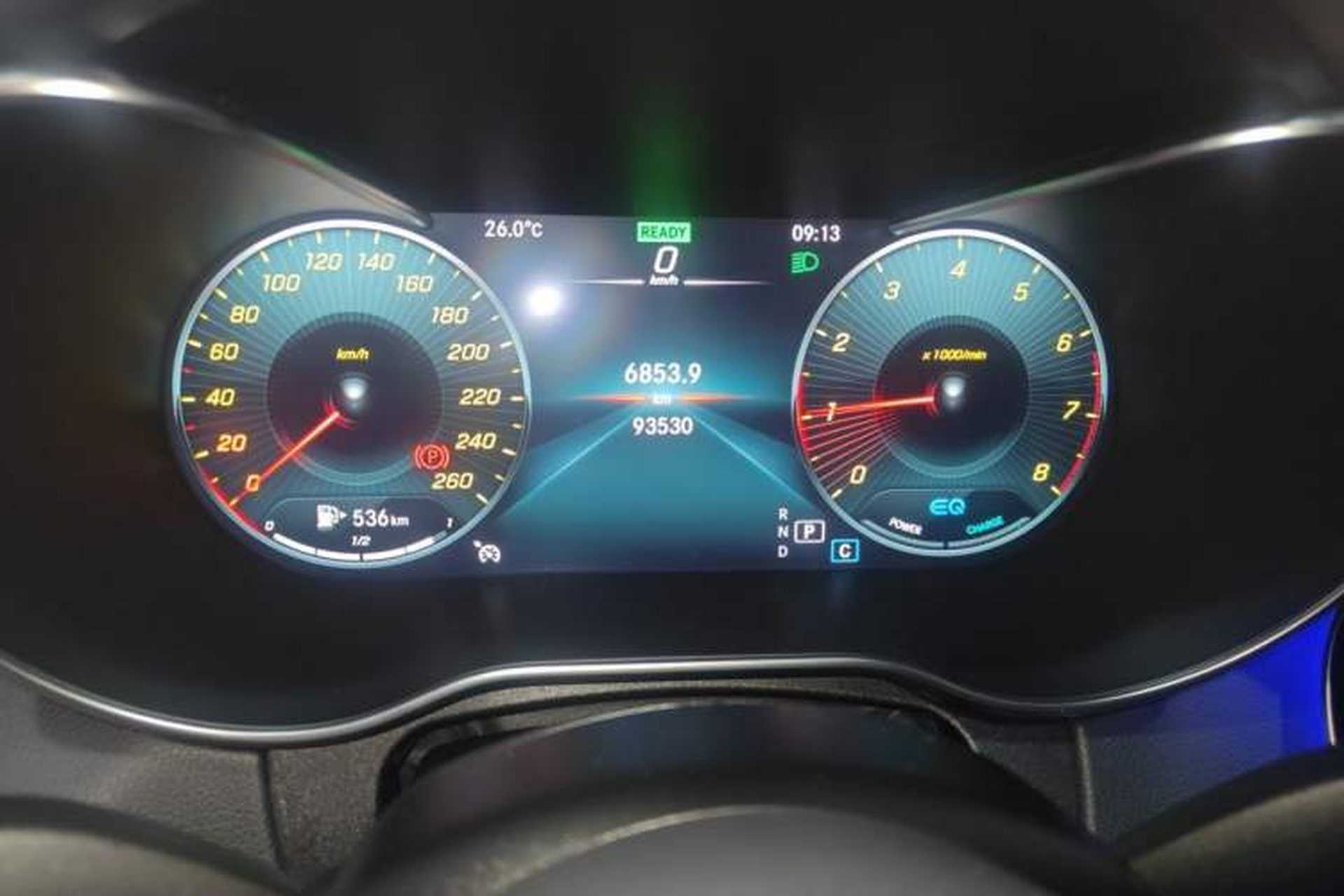 Used Mercedes-Benz C-Class 2020 Facelifted C 260 Estate Odometer Close Up