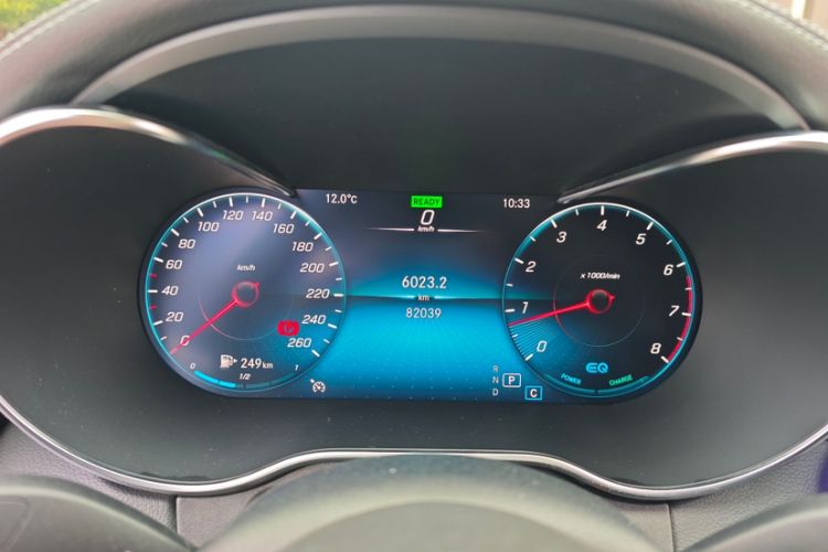 Used Mercedes-Benz C-Class 2020 Restyled C 260 L Sport Edition Odometer Close Up