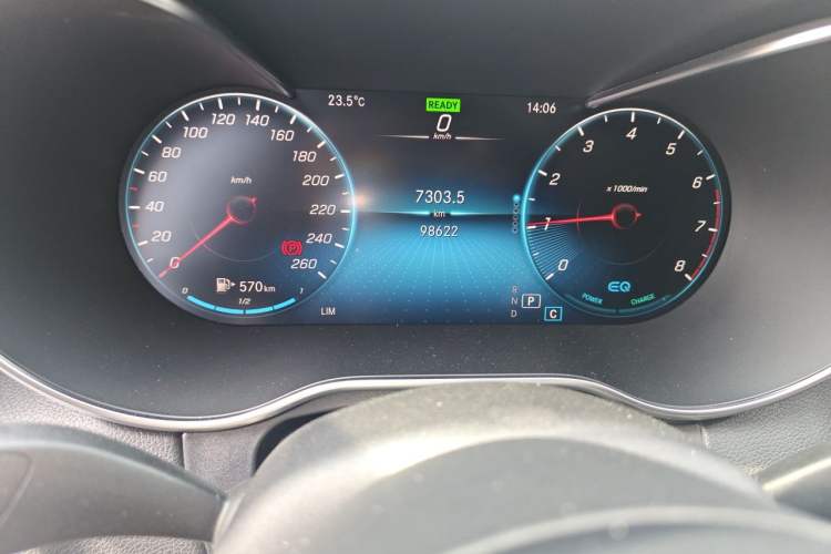 Used Mercedes-Benz C-Class 2020 C 260 L Sport Edition Odometer Close Up