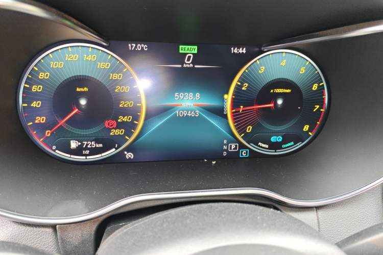 Used Mercedes-Benz C-Class 2020 C 260 L Sport Edition Odometer Close Up