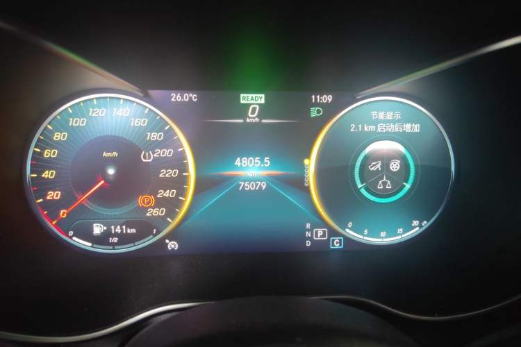 Used Mercedes-Benz C-Class 2020 Restyled C 260 L Sport Edition Odometer Close Up