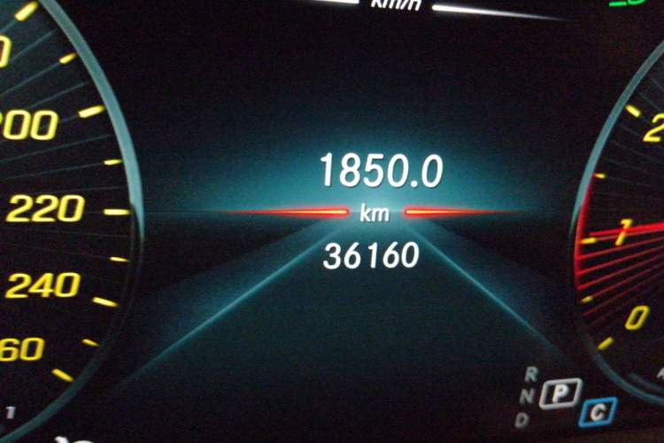 Used Mercedes-Benz C-Class 2020 Restyled C 260 Sport Edition Odometer Close Up