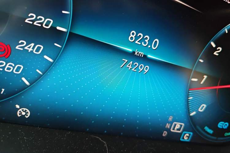 Used Mercedes-Benz C-Class 2020 C 260 Sport Edition Odometer Close Up