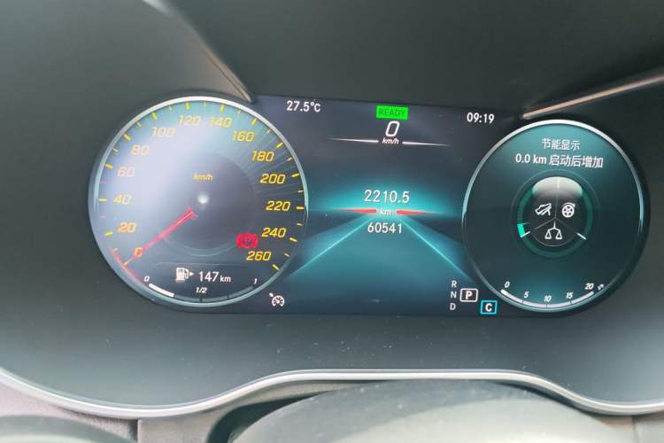 Used Mercedes-Benz C-Class 2020 Restyled C 260 L Sport Edition Odometer Close Up