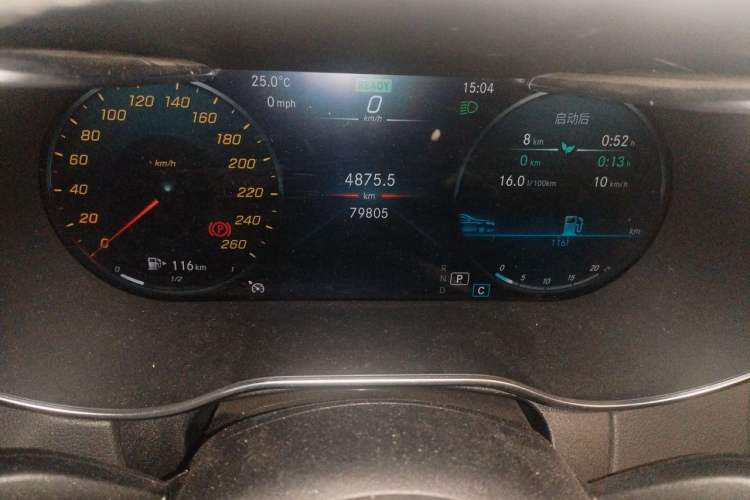 Used Mercedes-Benz C-Class 2020 Restyled C 260 L Sport Edition Odometer Close Up