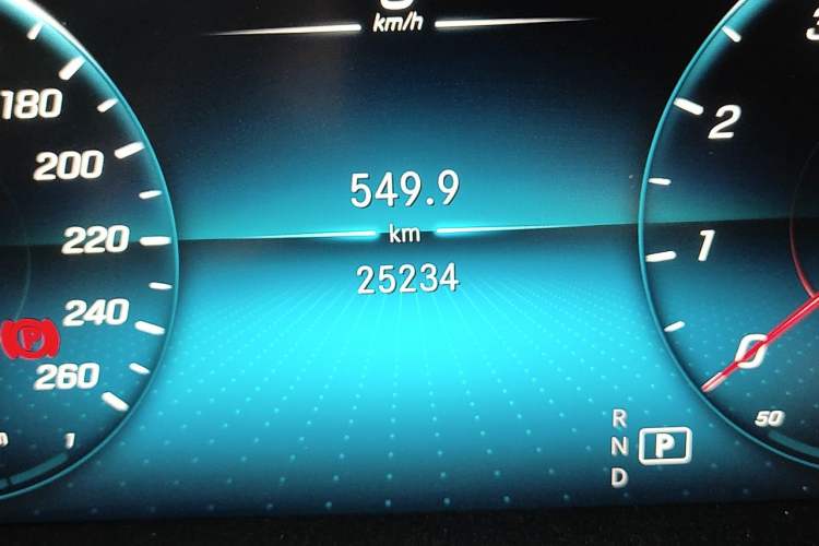 Used Mercedes-Benz C-Class 2020 Updated C 200 L Fashion Edition Odometer Close Up