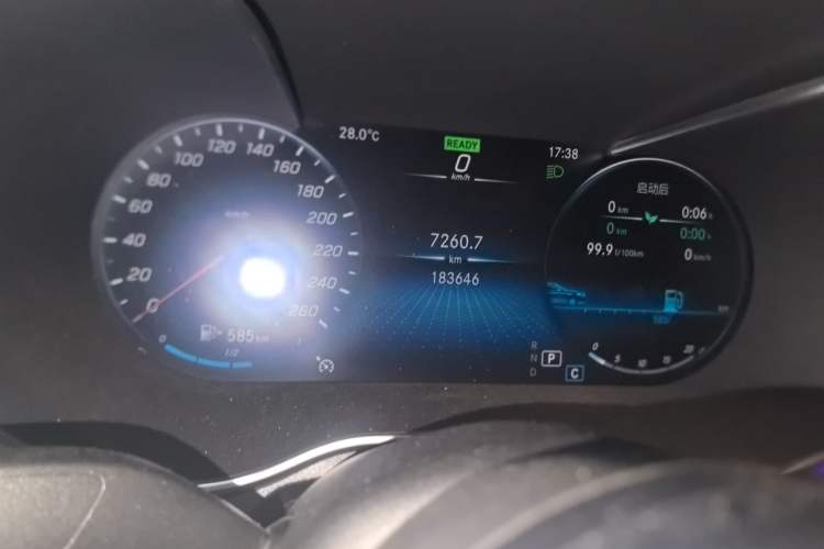Used Mercedes-Benz C-Class 2020 C 260 L Sport Edition 4MATIC Odometer Close Up