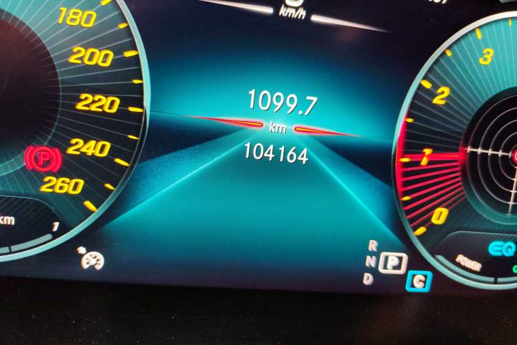 Used Mercedes-Benz C-Class 2020 Restyled C 260 Sport Edition Odometer Close Up