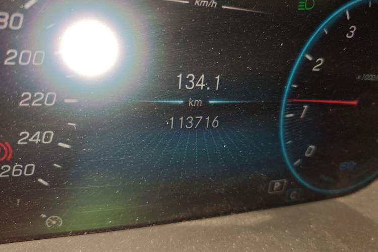 Used Mercedes-Benz C-Class 2020 C 260 L Sport Edition Odometer Close Up