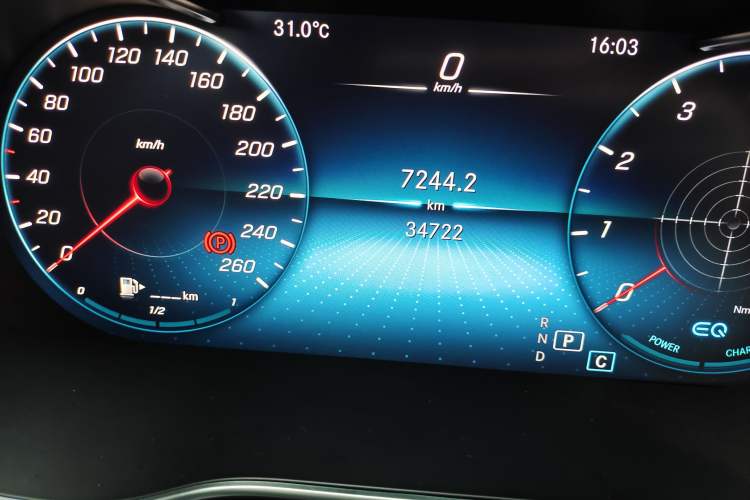 Used Mercedes-Benz C-Class 2020 Restyled C 260 L Sport Edition Odometer Close Up