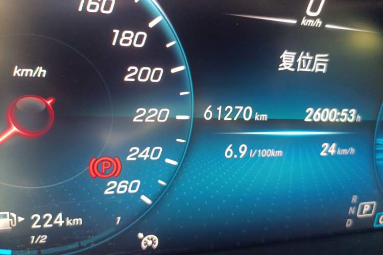 Used Mercedes-Benz C-Class 2020 C 200 L Fashion Edition Sport Version Odometer Close Up