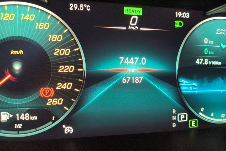Used Mercedes-Benz C-Class 2020 Restyled C 260 L Sport Edition Odometer Close Up