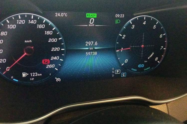 Used Mercedes-Benz C-Class 2020 C 260 L Sport Edition Odometer Close Up