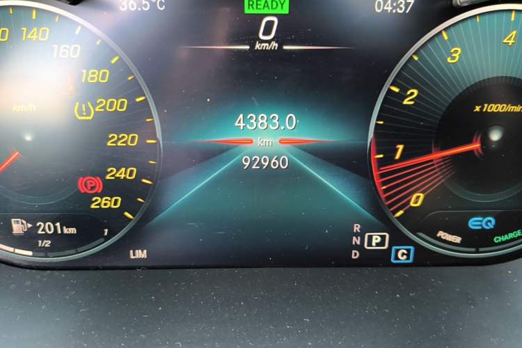 Used Mercedes-Benz C-Class 2020 C 260 L Sport Edition Odometer Close Up
