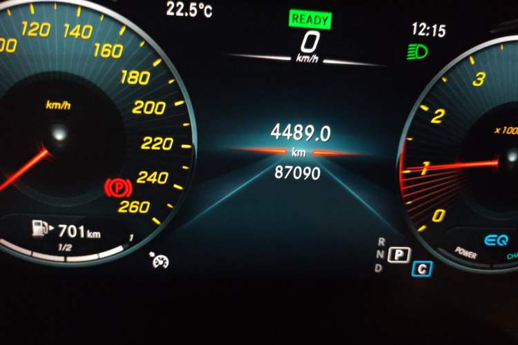Used Mercedes-Benz C-Class 2020 Restyled C 260 L Sport Edition Odometer Close Up