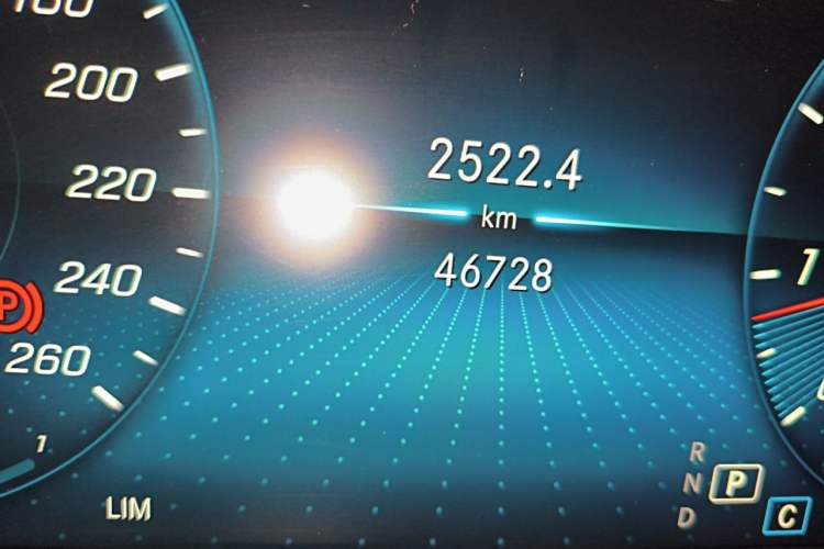 Used Mercedes-Benz C-Class 2020 Restyled C 260 L Sport Edition Odometer Close Up