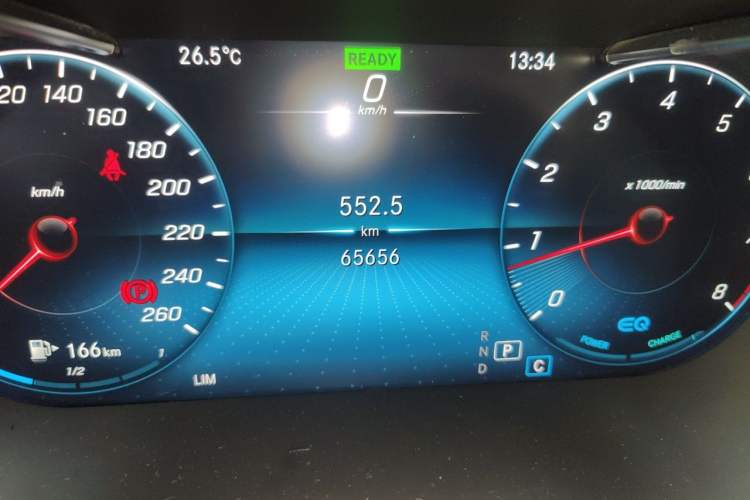 Used Mercedes-Benz C-Class 2020 Restyled C 260 Sport Edition Odometer Close Up