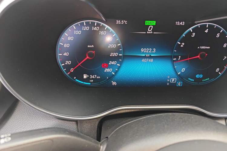 Used Mercedes-Benz C-Class 2020 C 260 L Sport Edition Odometer Close Up