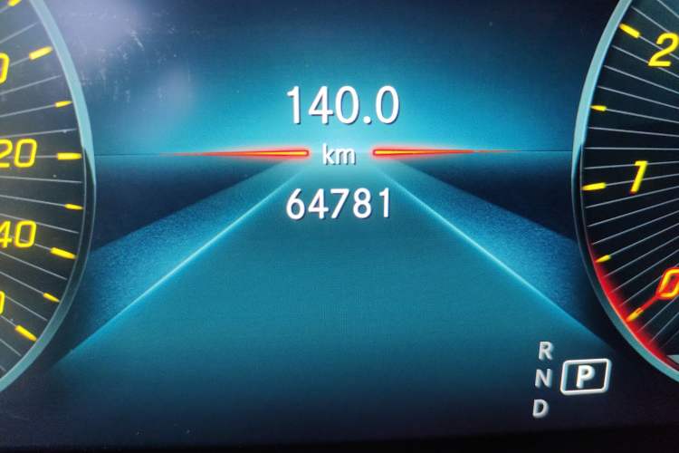 Used Mercedes-Benz C-Class 2020 C 260 Coupe Odometer Close Up