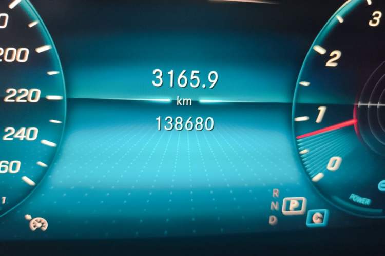 Used Mercedes-Benz C-Class 2020 C 260 L Sport Edition Odometer Close Up