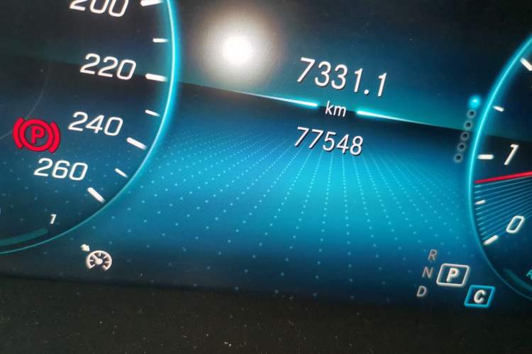Used Mercedes-Benz C-Class 2020 Restyled C 260 Sport Edition Odometer Close Up