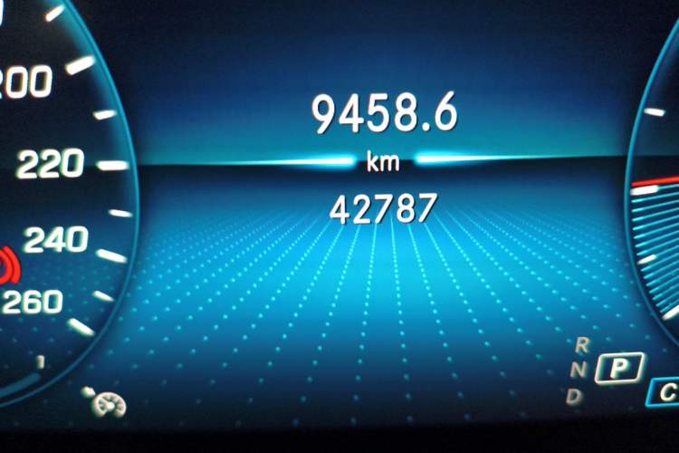 Used Mercedes-Benz C-Class 2020 Restyled C 260 Sport Edition Odometer Close Up