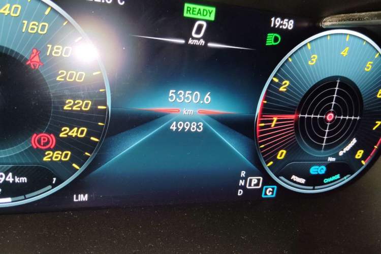 Used Mercedes-Benz C-Class 2020 C 260 L Sport Edition Odometer Close Up