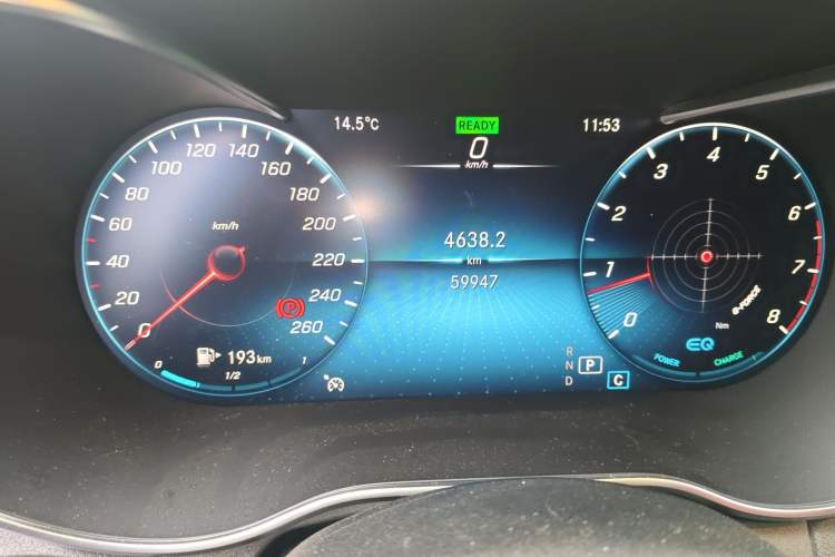 Used Mercedes-Benz C-Class 2020 Restyled C 260 Sport Edition Odometer Close Up
