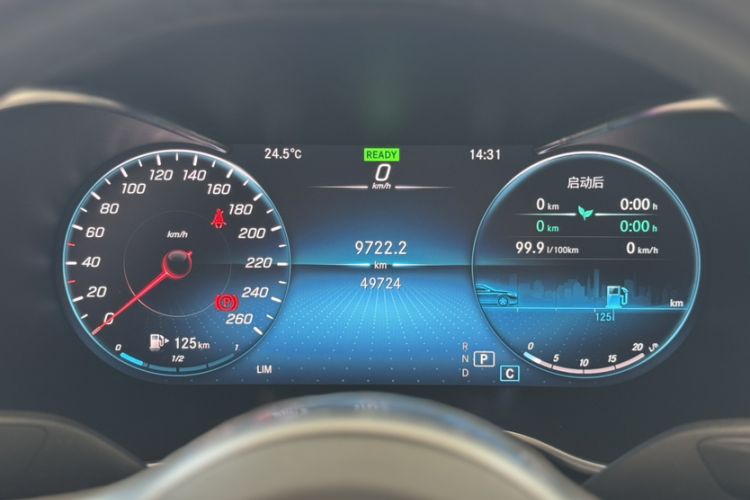 Used Mercedes-Benz C-Class 2020 Restyled C 260 L Sport Edition Odometer Close Up
