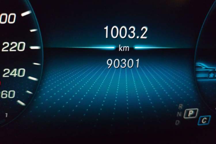 Used Mercedes-Benz C-Class 2021 C 260 L Sport Edition Odometer Close Up