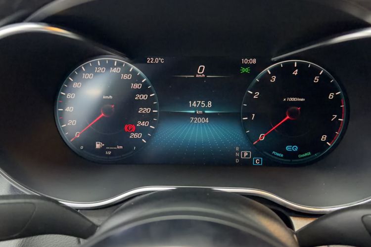Used Mercedes-Benz C-Class 2021 C 260 Star Edition Odometer Close Up