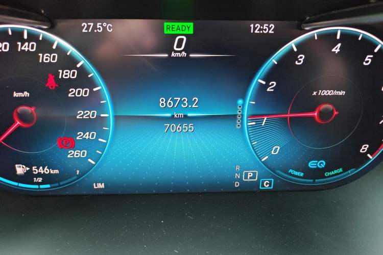 Used Mercedes-Benz C-Class 2021 C 260 L Sport Edition Star Collection Odometer Close Up