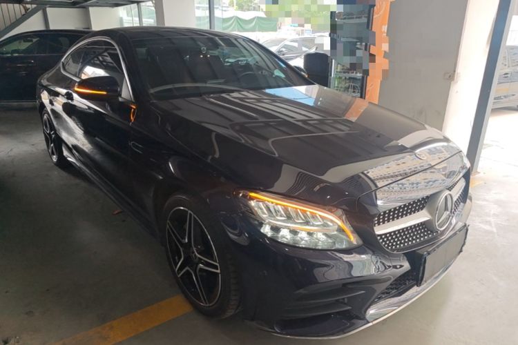 Used Mercedes-Benz C-Class 2021 C 200 Coupe Front Right 45 Deg