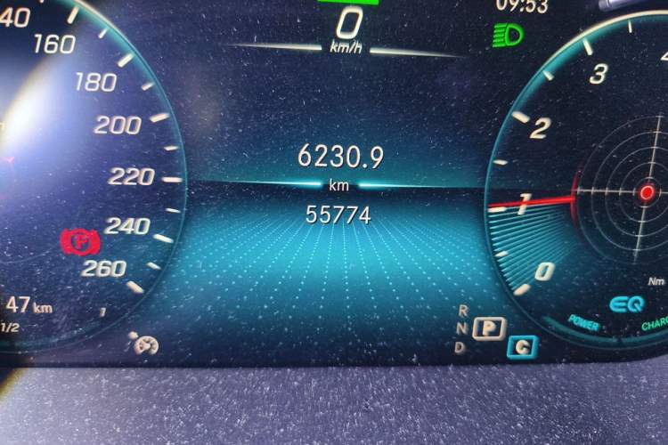 Used Mercedes-Benz C-Class 2021 C 260 Coupe Odometer Close Up