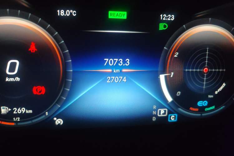 Used Mercedes-Benz C-Class 2021 C 260 Coupe Odometer Close Up