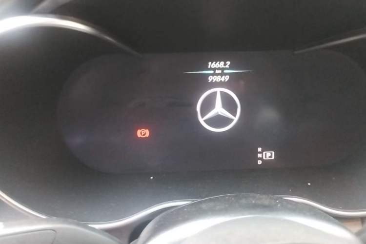 Used Mercedes-Benz C-Class 2021 C 260 Coupe Odometer Close Up