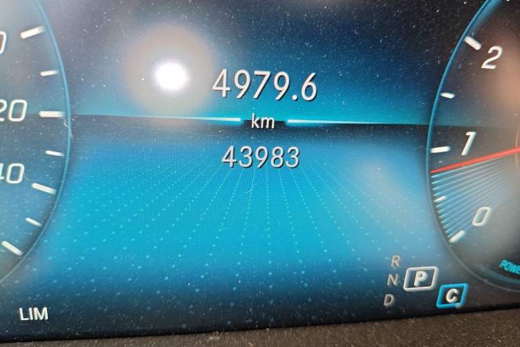 Used Mercedes-Benz C-Class 2021 C 260 Coupe Odometer Close Up
