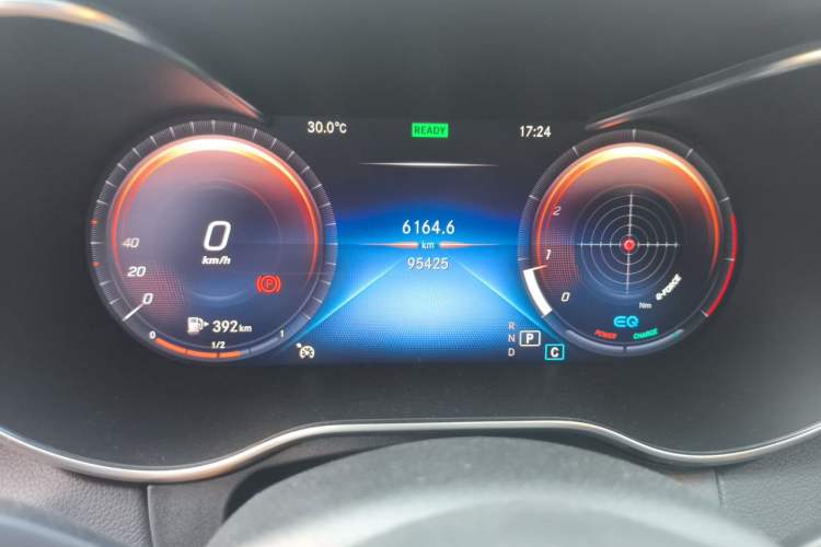 Used Mercedes-Benz C-Class 2021 C 260 Star Edition Odometer Close Up
