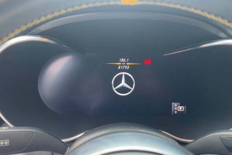 Used Mercedes-Benz C-Class 2021 C 260 Star Edition Odometer Close Up