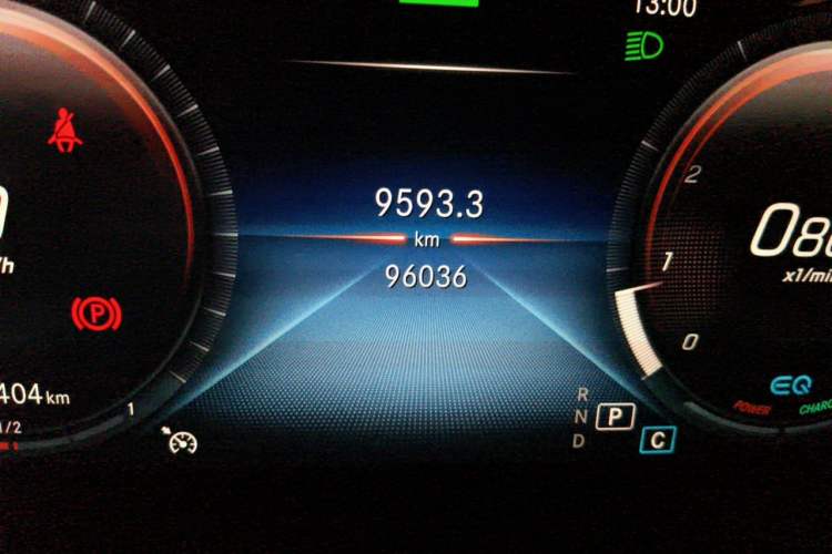 Used Mercedes-Benz C-Class 2021 C 260 L Sport Edition Star Collection Odometer Close Up