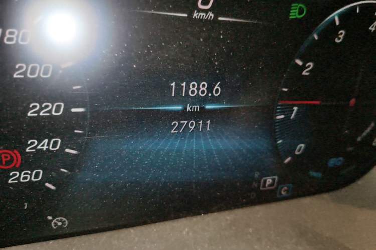 Used Mercedes-Benz C-Class 2021 C 260 Coupe Odometer Close Up