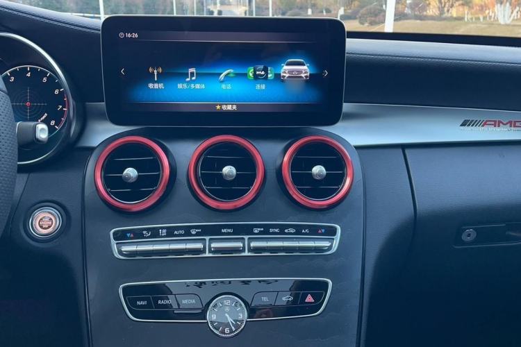 Used Mercedes-Benz C-Class 2021 C 260 L Sport Edition Star Collection Audio And AC Panel
