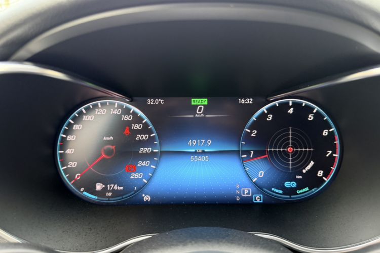 Used Mercedes-Benz C-Class 2021 C 260 Star Edition Odometer Close Up