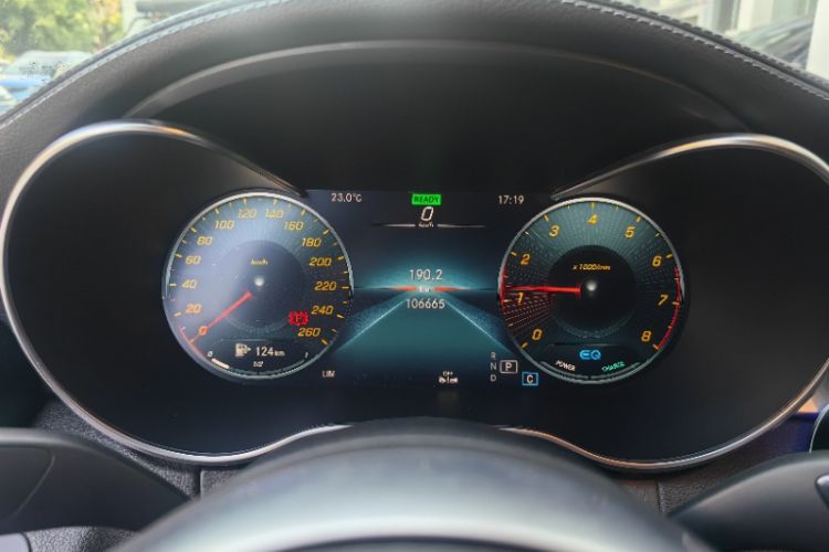 Used Mercedes-Benz C-Class 2021 C 260 L Sport Edition Odometer Close Up