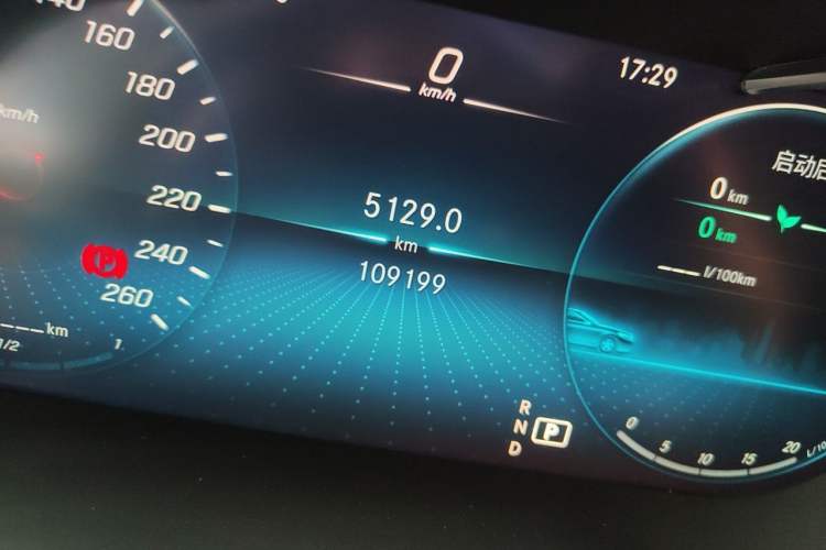 Used Mercedes-Benz C-Class 2021 C 260 L Sport Edition Star Collection Odometer Close Up
