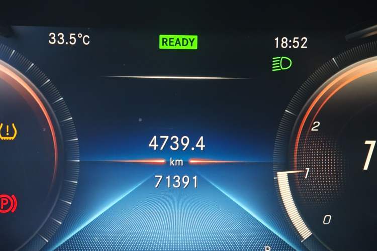 Used Mercedes-Benz C-Class 2021 C 260 L Sport Edition Odometer Close Up