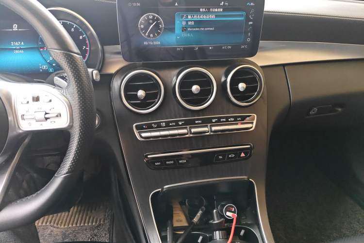 Used Mercedes-Benz C-Class 2021 C 200 L Fashion Edition Sport Version Audio And AC Panel