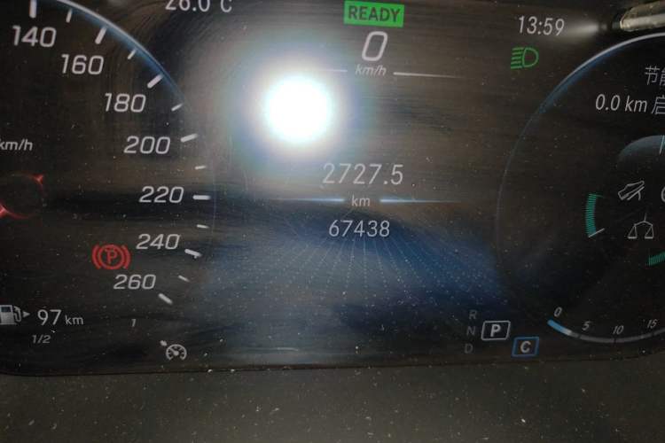 Used Mercedes-Benz C-Class 2021 C 260 Star Edition Odometer Close Up