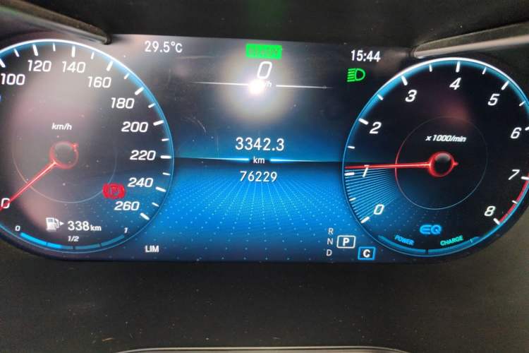 Used Mercedes-Benz C-Class 2021 C 260 L Sport Edition Star Collection Odometer Close Up