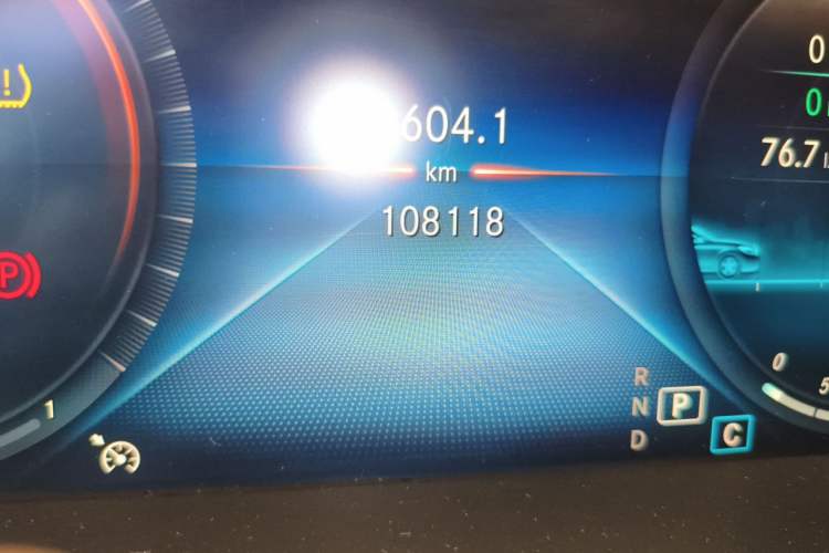 Used Mercedes-Benz C-Class 2021 C 260 L Sport Edition Star Collection Odometer Close Up